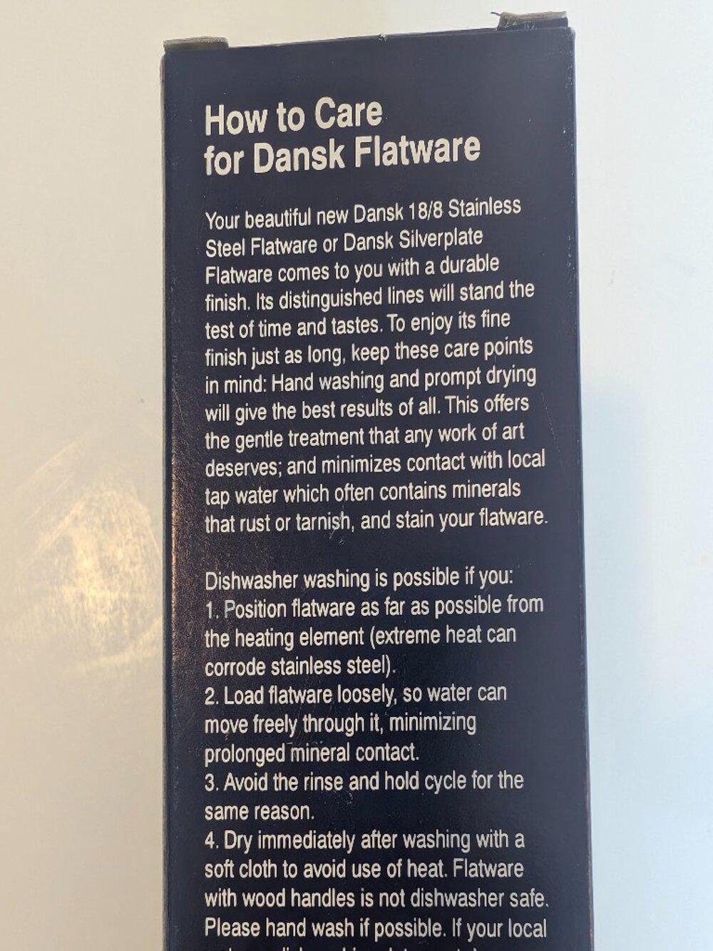 Dansk Torun flatware. Set of 4. In boxes, not used. - Picture 4 of 6